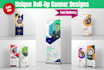 do custom print ready roll up banner designs for  events and promotions