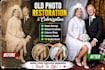 professionally restore old damaged photos in HD