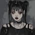 draw dark, punk, goth, horror character in comic like style