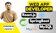 be full stack web developer react js spring boot and mysql