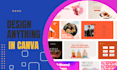 create stunning editable canva design and social media post