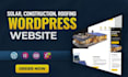 build solar website, roofing website, home care website, constructon website