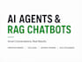 deploy ai agents and rag applications