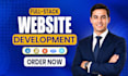 do custom full stack website development as front end full stack web developer