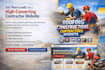 design plumber roofing construction electrician contractor website