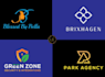 do versatile minimalist flat business logo design