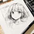 draw anime color sketch very pro and clear