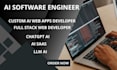 be your software developer chatgpt ai app, ai saas, ai web application, llm ai