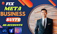 fix meta business suite, fix restricted ad accounts, pixel