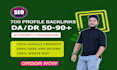 create 700 manually high authority SEO profile backlinks