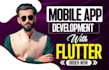 do ios and android mobile app development using flutter, react native
