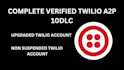 setup upgraded twilio account, telnyx account , vonage account