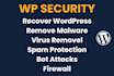 recover wordpress website, remove malware, virus, spam, fix hacked wordpress