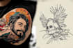 make a minimalist lineart tattoo design or illustration