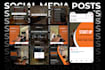 create 15 attractive social media post design