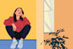 draw a minimalist vector portrait for you