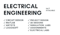 do electrical engineering projects, problems, labs and assessments