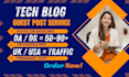 do tech guest post, high da guest post, dofollow guest post