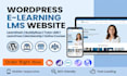 design lms wordpress website with learndash, buddyboss