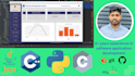 do java, python, cpp, c, mysql programming with gui