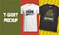 do tshirts and varsity jacket mockups