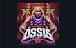 create stunning gradient oasis mascot logo with new concepts