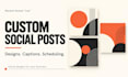 create canva social media posts with captions and scheduling