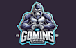 make gorilla gaming mascot logo design in 12 hours