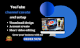 create youtube channel and setup