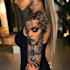 draw a attractive tattoo sleeve art