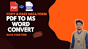 convert data PDF to ms word