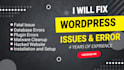 fix wordpress issues, fix wordpress error, wordpress bug fix, fix critical error