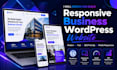 design and build responsive business wordpress website development