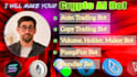 do telegram volume bot, holder bot, copy trading bot on solana, evm, ton, tro
