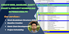 create wbs, baseline, gantt chart, and project scheduling in primavera p6