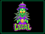 make custom weed cannabis cartoon logo design