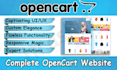 create and develop your opencart website