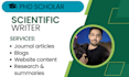 scientific research and writing