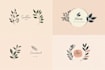 design feminine, botanical boho logo design