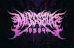 design a chaotic horrorcore style logo