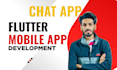 develop a chat application for android and ios using flutter
