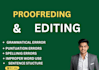 proofread and fix grammar errors within 24 hours