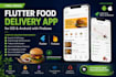 build a flutter food delivery or restaurant app for ios, android with firebase