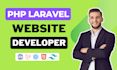 develop a custom php laravel website with admin panel