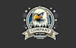 do wonderful eagle mascot logo design with unlimited express