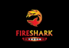 make modernized fire shark truck logo