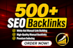 manually create high authority seo backlinks for google ranking