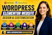 create wordpress elementor website and landing page