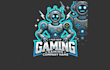 do gaming robot mascot logo design with 1 day delivery