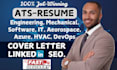 write and edit your engineering, civil, mechanical, IT, software, resume with cl